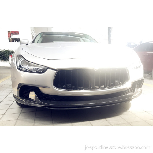 Carbon Fiber Front Lip Spoiler for Maserati Ghibli S Q4 Sedan 2014-2016